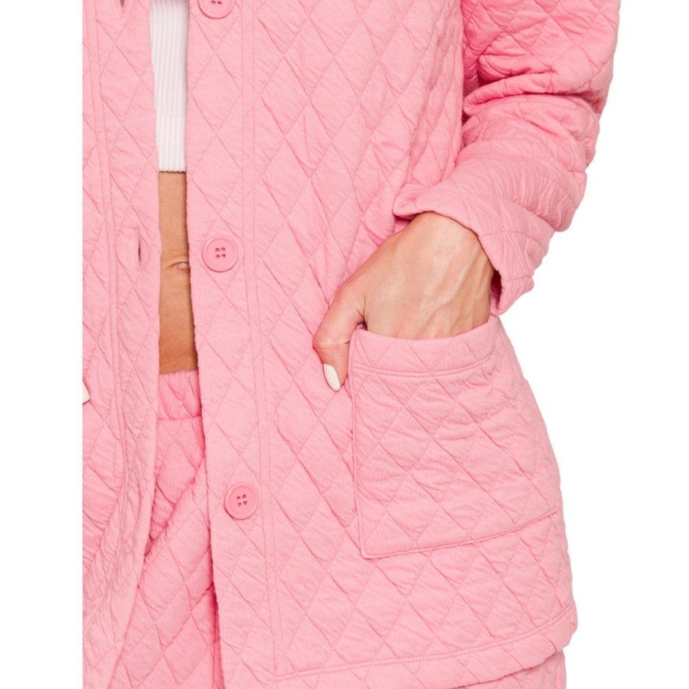 QUILTED JACKET AND PANTS SET DK Pink - Picture 2 of 3